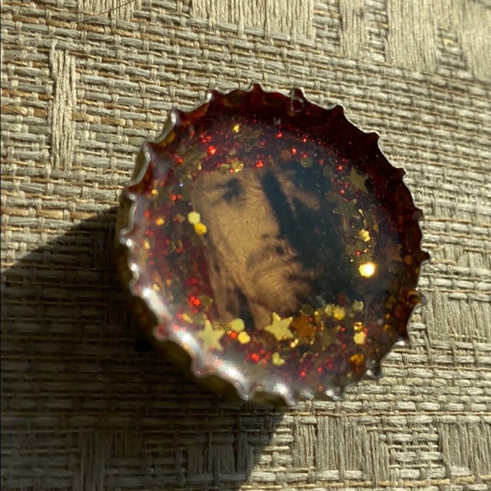 Kurt Cobain Nirvana Bottlecap Magnet art